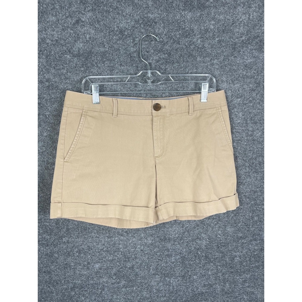 Banana Republic City Chino Shorts Womens 6 Tan Excellent Rollup Mateo Tan‎ 2014